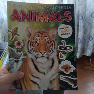 Animals Sticker Encyclopedia - Tiger Design (Green)